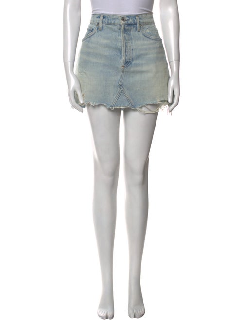 AGOLDE Distressed Accents Mini Skirt