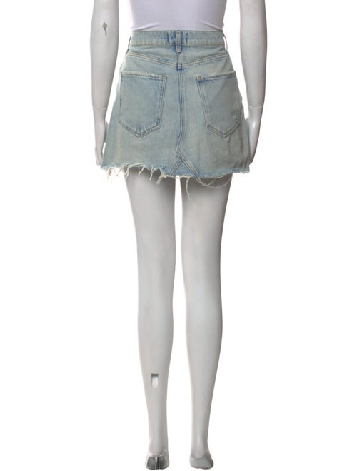 AGOLDE Distressed Accents Mini Skirt