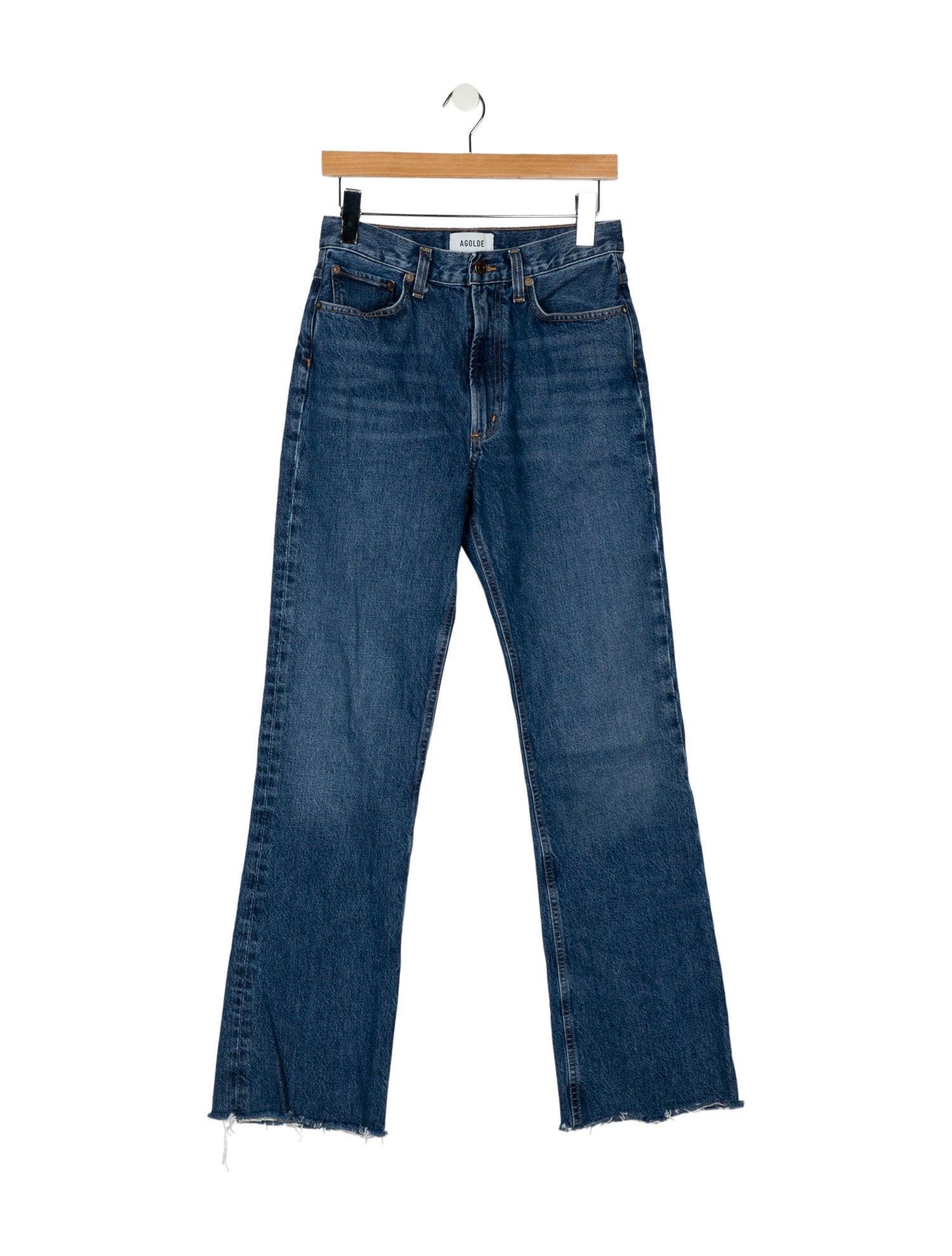 AGOLDE Mid-Rise Wide Leg Jeans