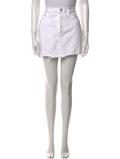 AGOLDE Raw-Edge Trim Mini Skirt