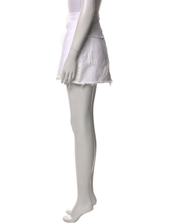 AGOLDE Raw-Edge Trim Mini Skirt