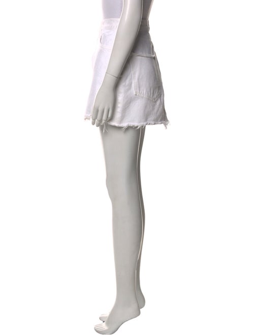 AGOLDE Raw-Edge Trim Mini Skirt