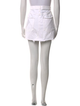 AGOLDE Raw-Edge Trim Mini Skirt