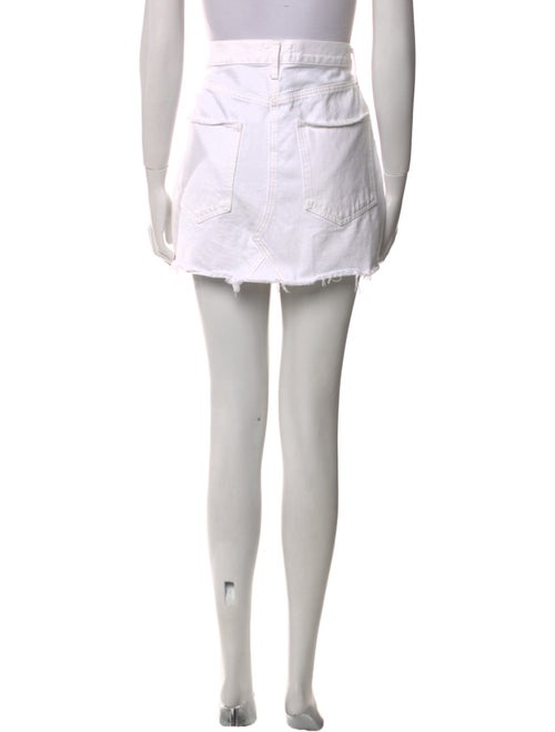 AGOLDE Raw-Edge Trim Mini Skirt