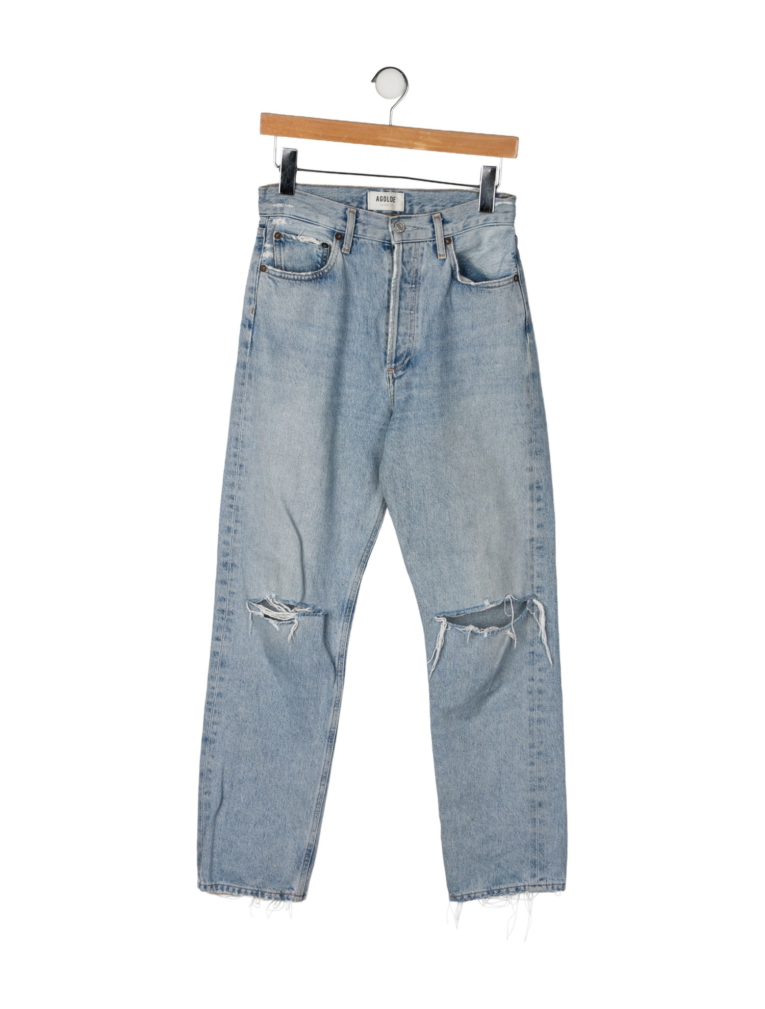 AGOLDE High-Rise Straight Leg Jeans