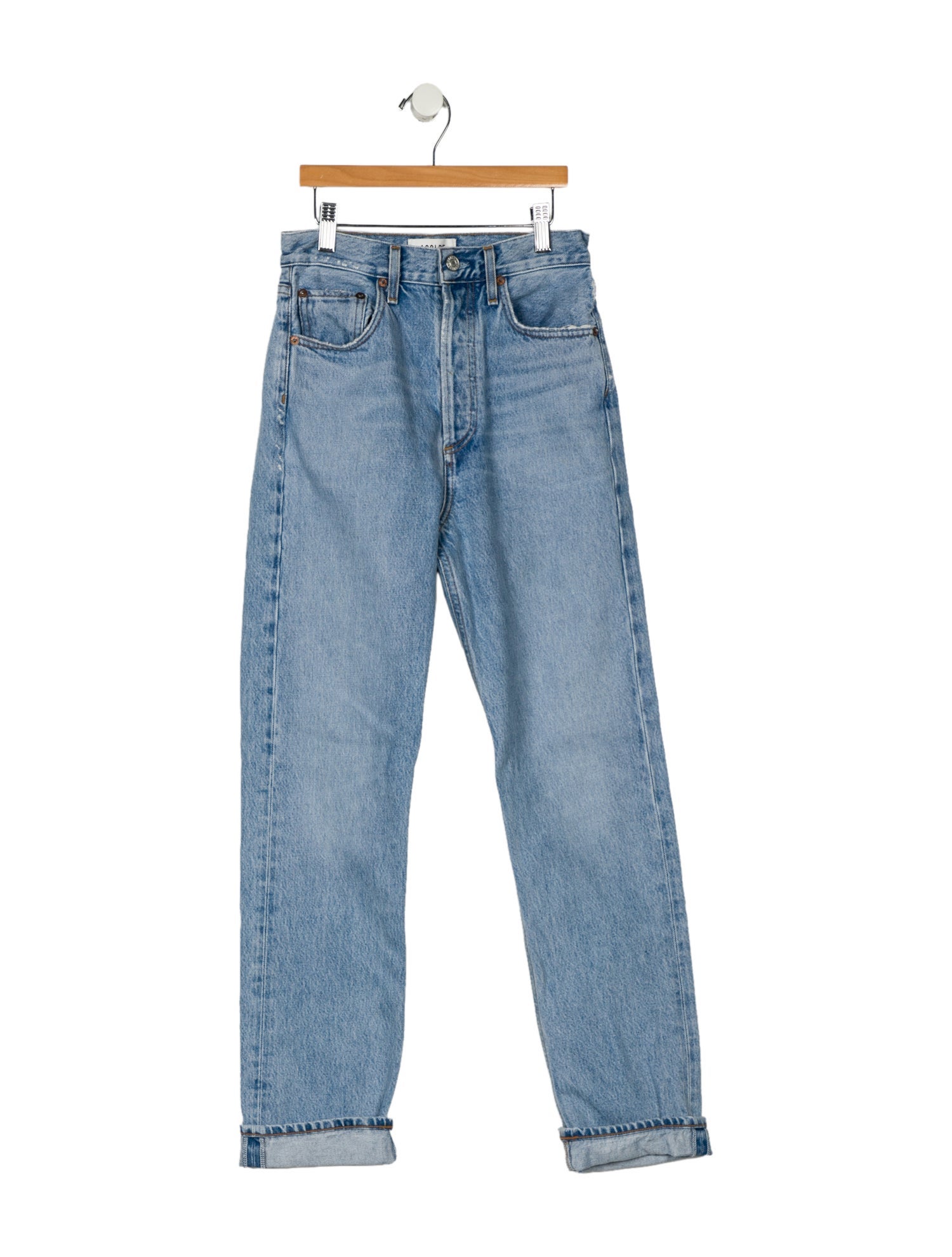 AGOLDE High-Rise Straight Leg Jeans
