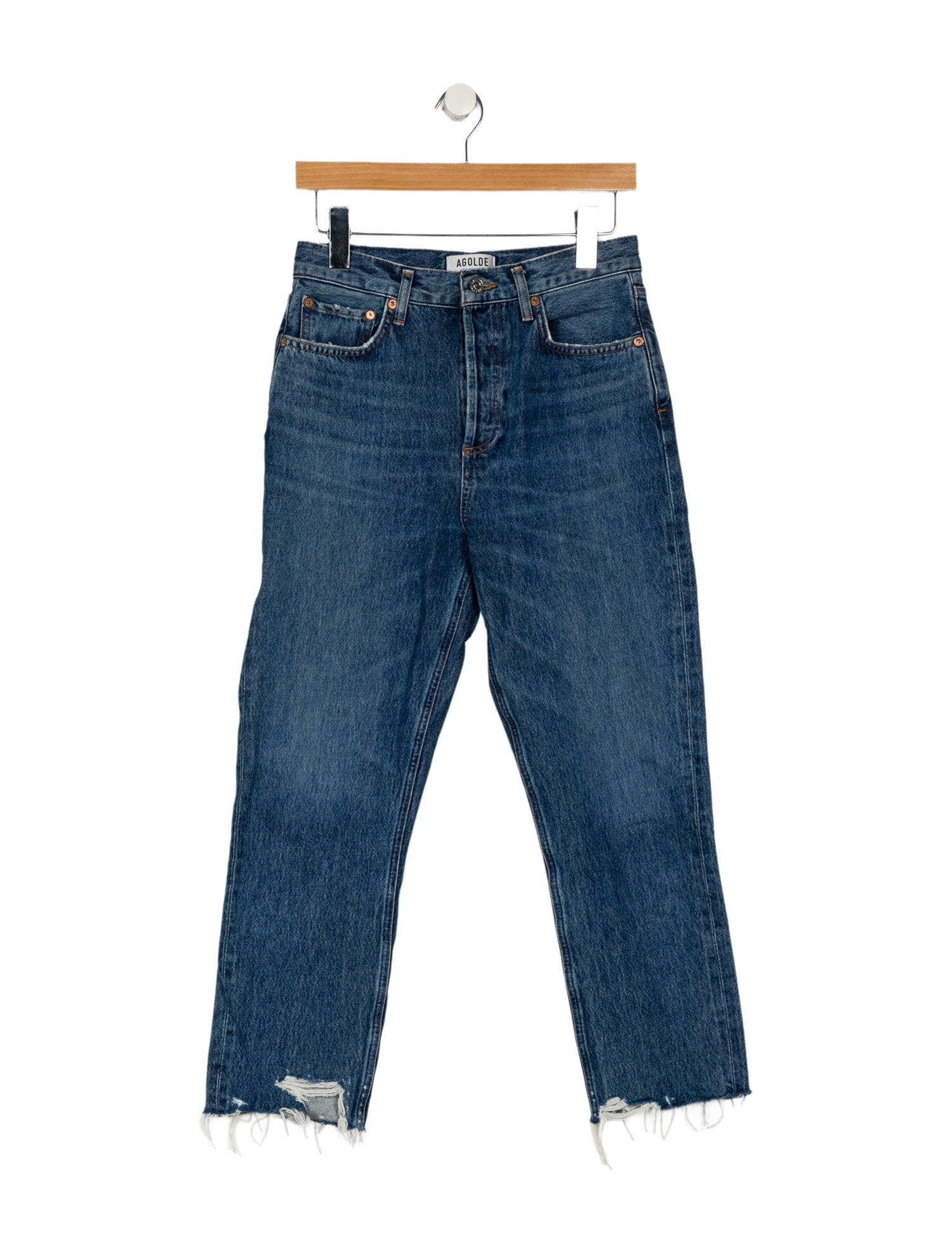 AGOLDE High-Rise Straight Leg Jeans