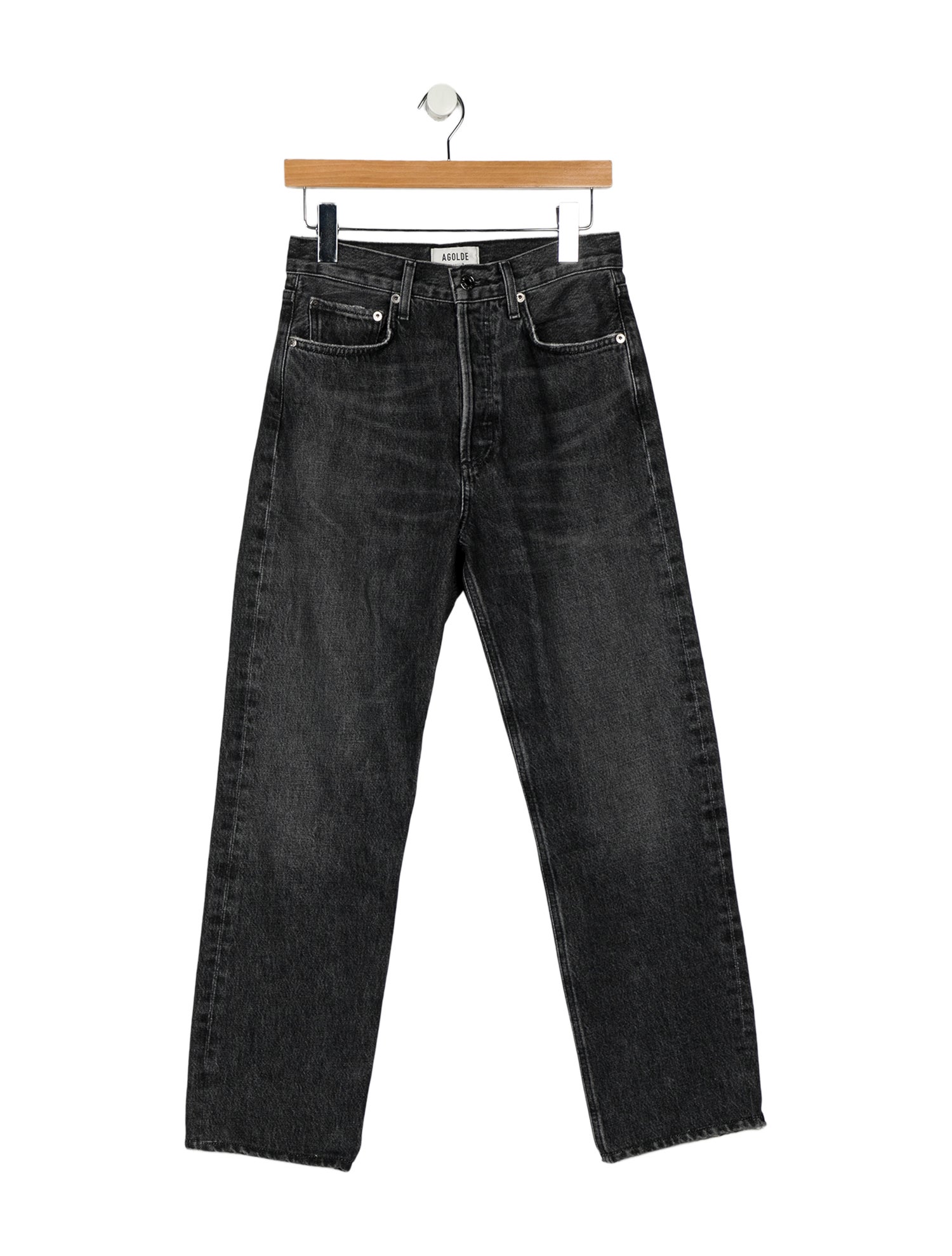 AGOLDE Mid-Rise Straight Leg Jeans