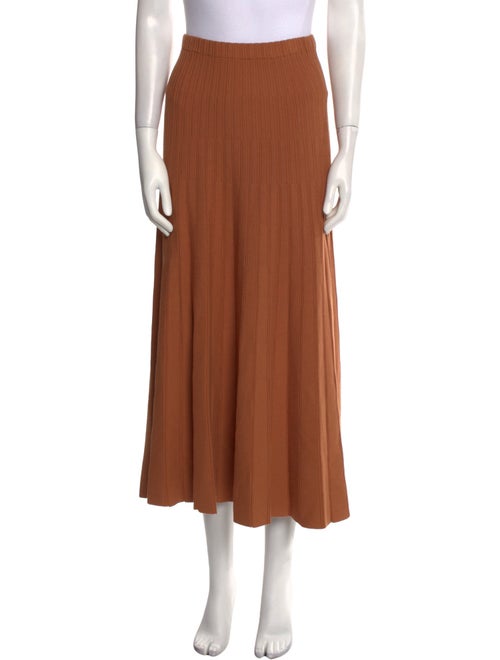 AGOLDE Pleated Accents Midi Length Skirt