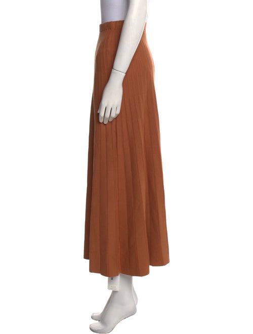 AGOLDE Pleated Accents Midi Length Skirt