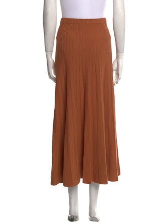 AGOLDE Pleated Accents Midi Length Skirt