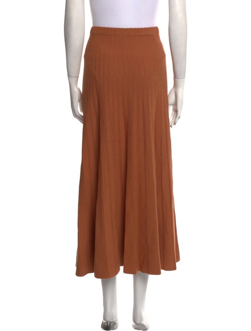 AGOLDE Pleated Accents Midi Length Skirt