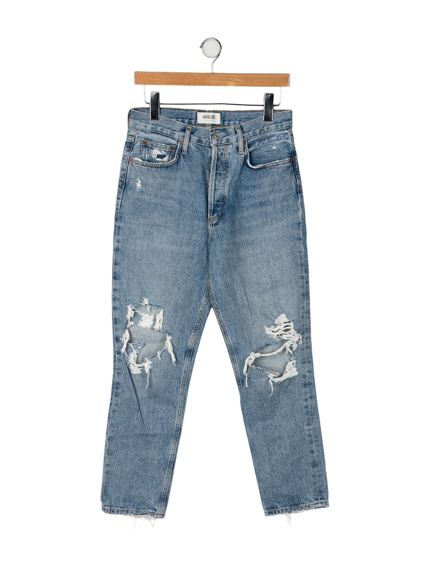 AGOLDE High-Rise Straight Leg Jeans