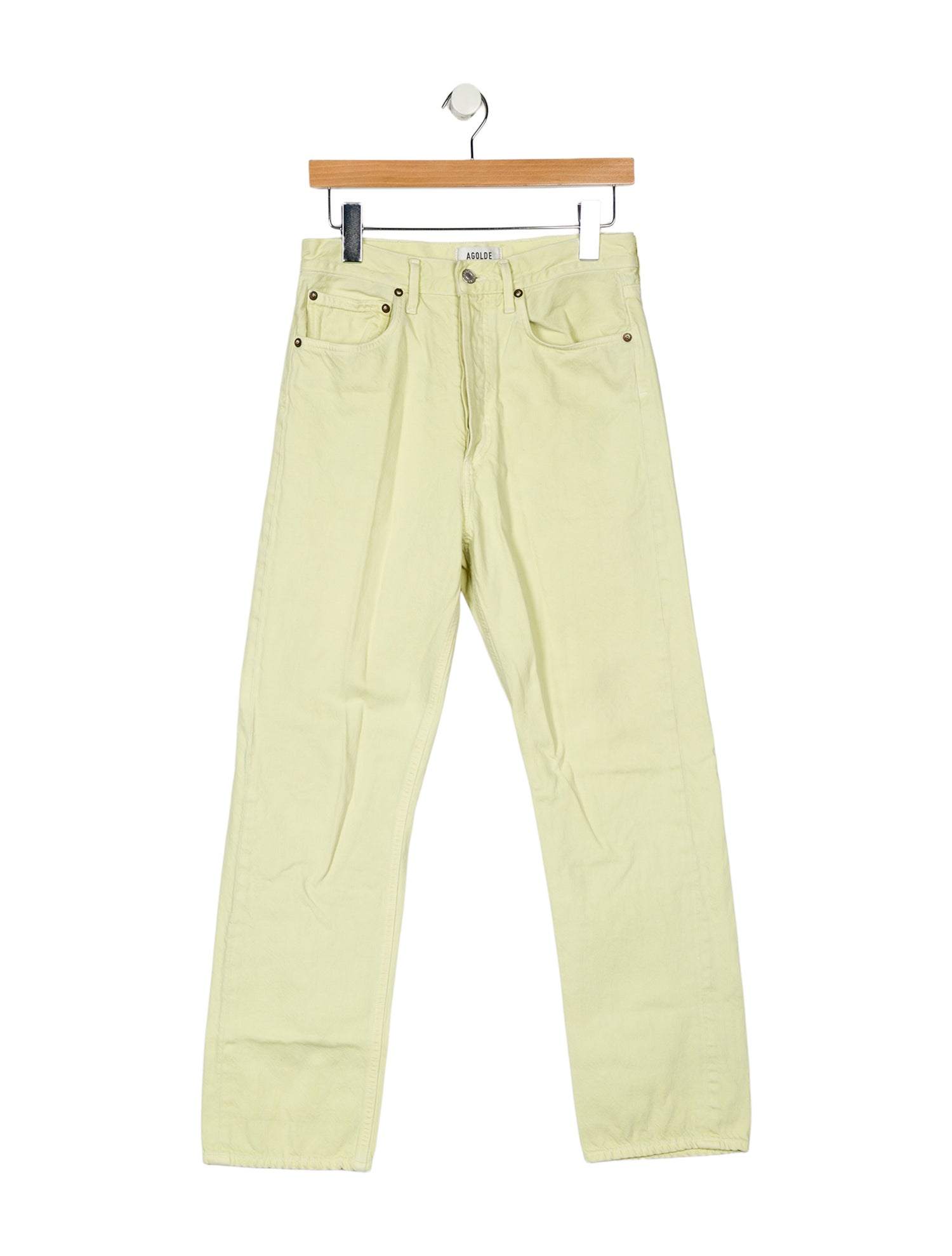 AGOLDE High-Rise Straight Leg Jeans