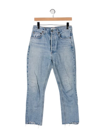 AGOLDE High-Rise Straight Leg Jeans