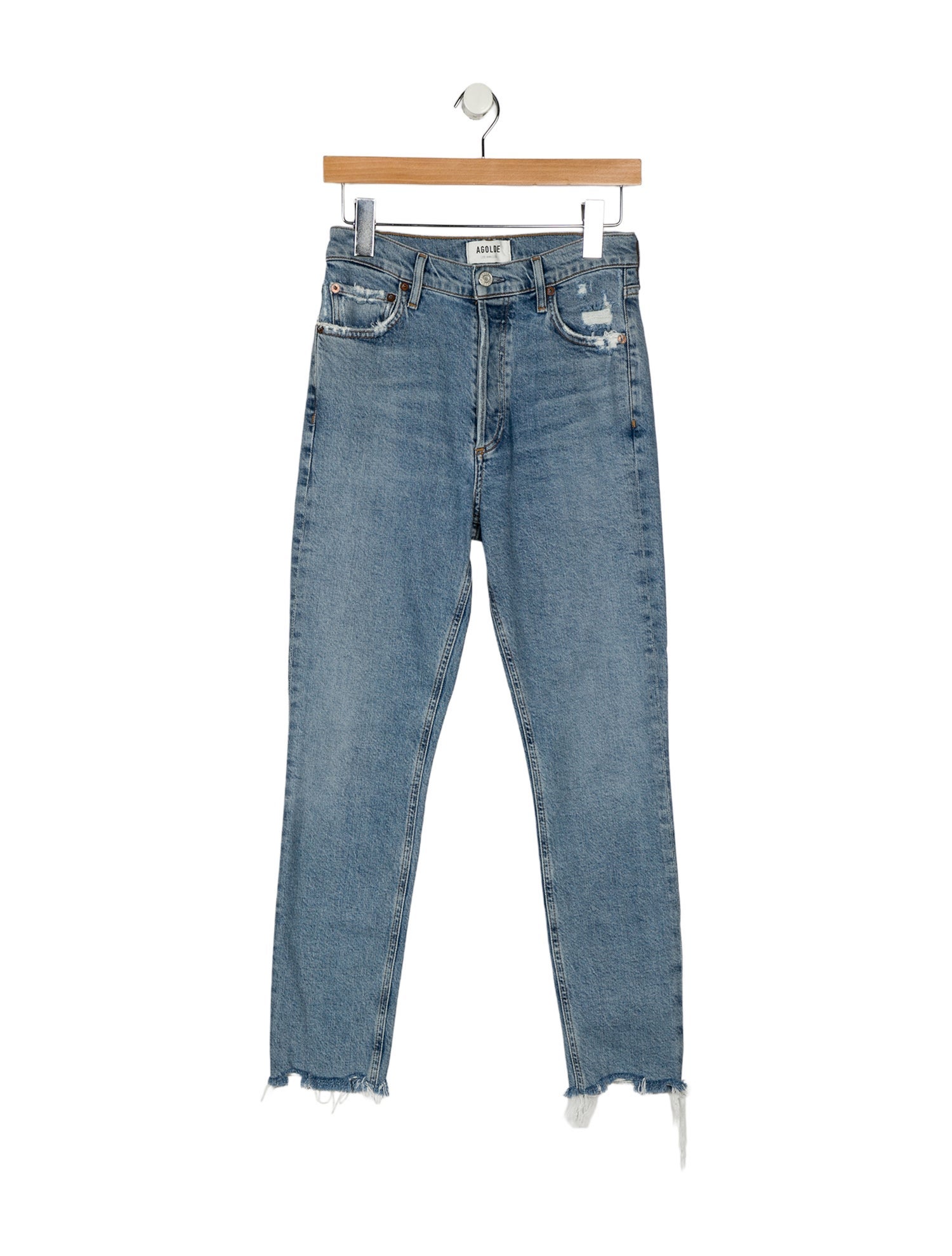 AGOLDE Mid-Rise Skinny Leg Jeans