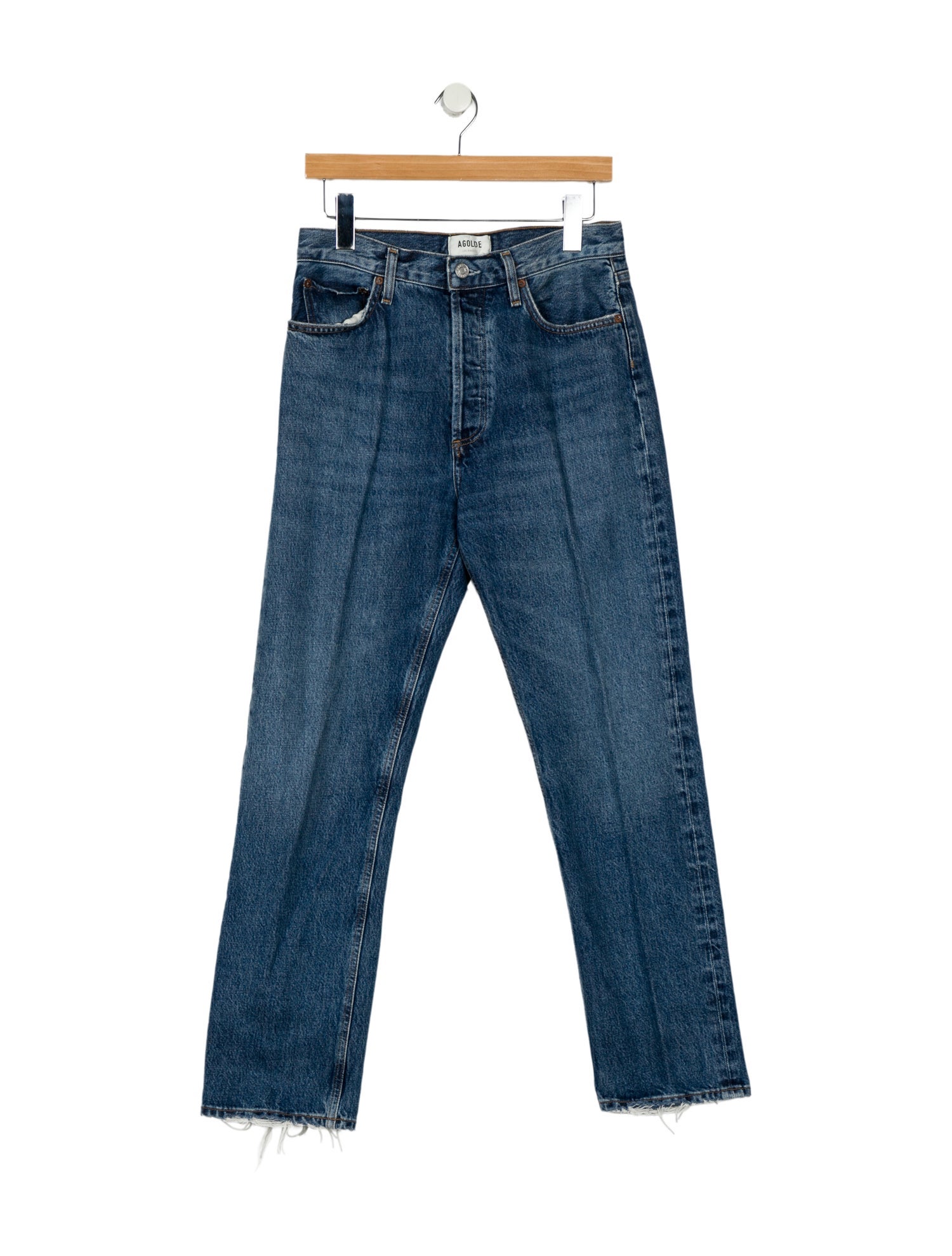 AGOLDE High-Rise Straight Leg Jeans