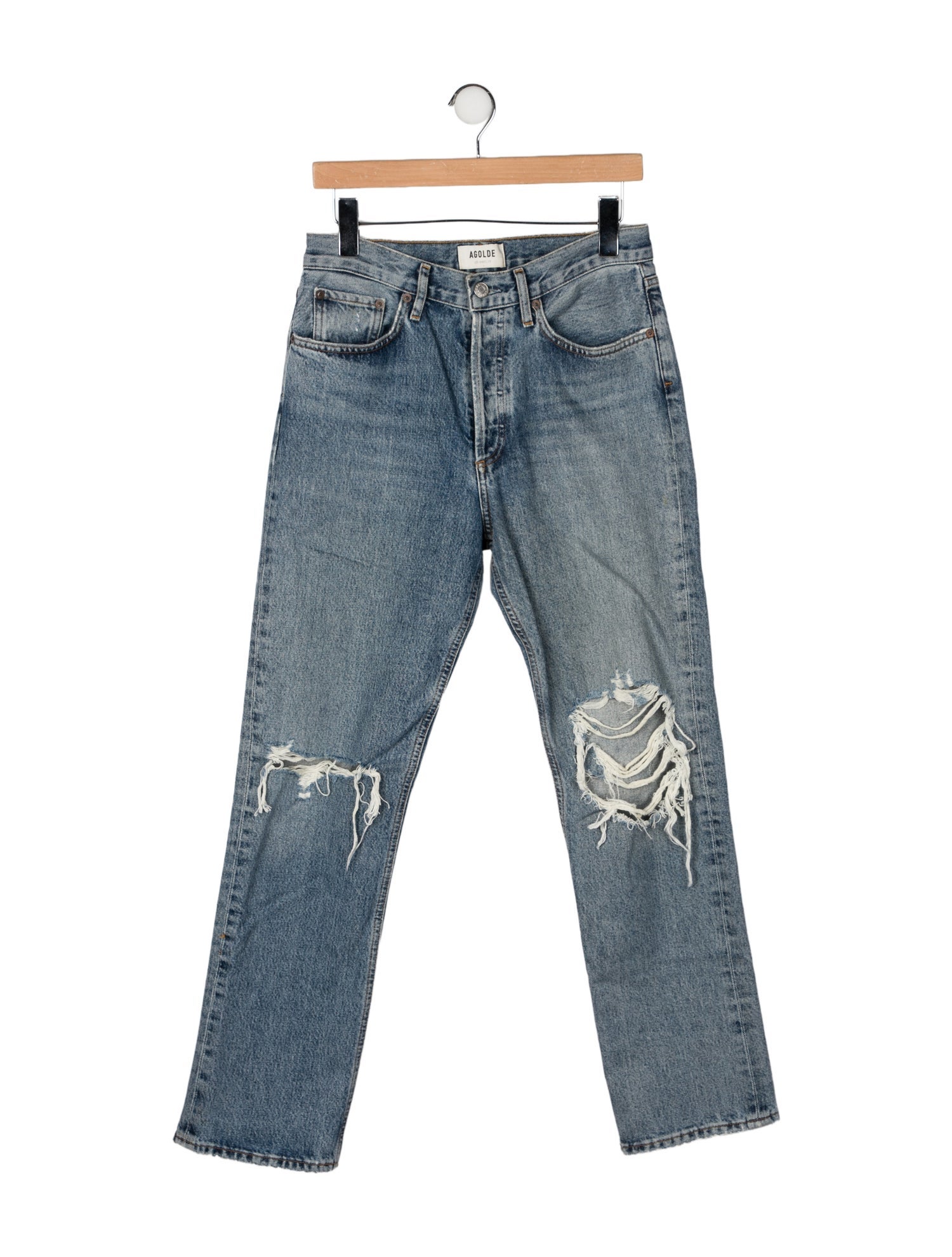 AGOLDE High-Rise Straight Leg Jeans