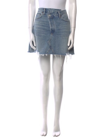 AGOLDE Distressed Accents Mini Skirt