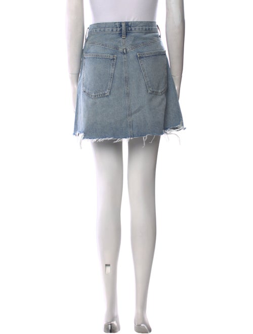 AGOLDE Distressed Accents Mini Skirt