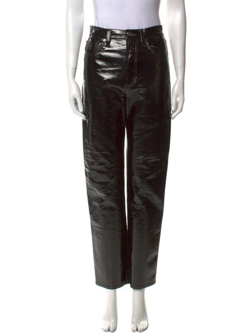 AGOLDE Leather Straight Leg Pants