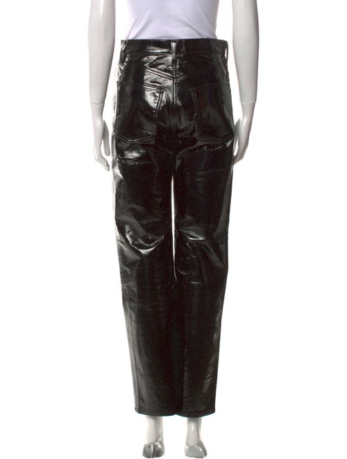 AGOLDE Leather Straight Leg Pants