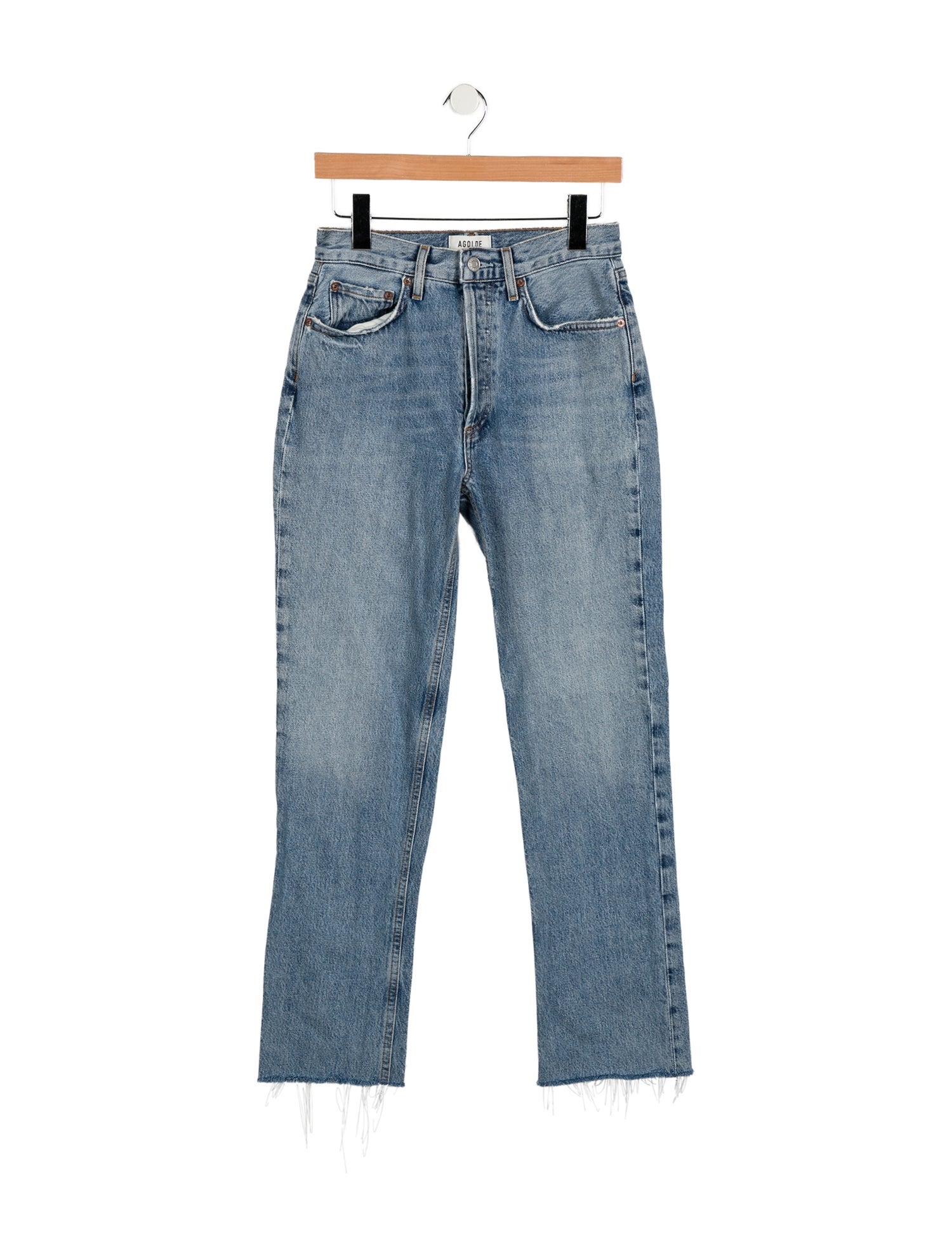 AGOLDE High-Rise Straight Leg Jeans
