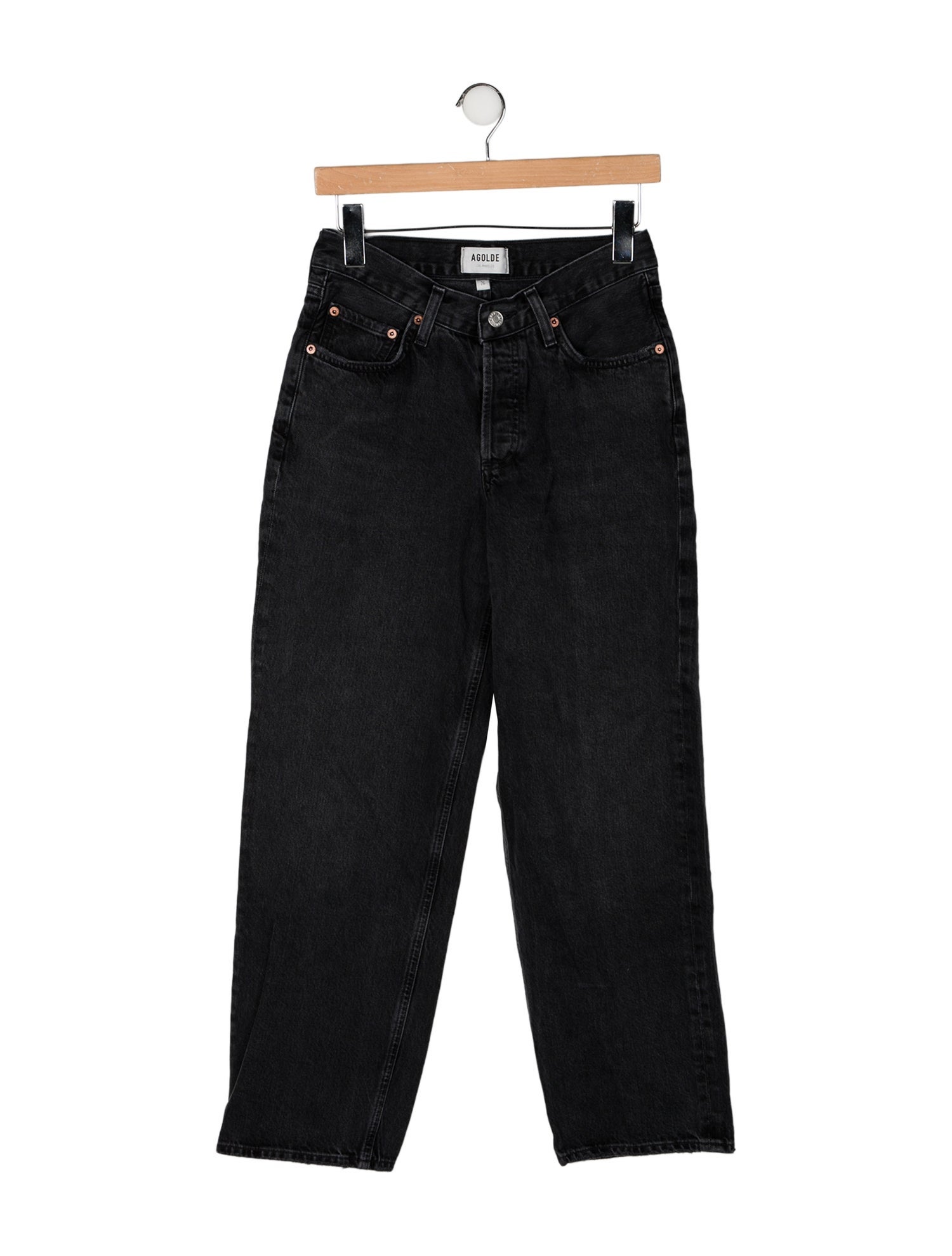 AGOLDE Mid-Rise Straight Leg Jeans