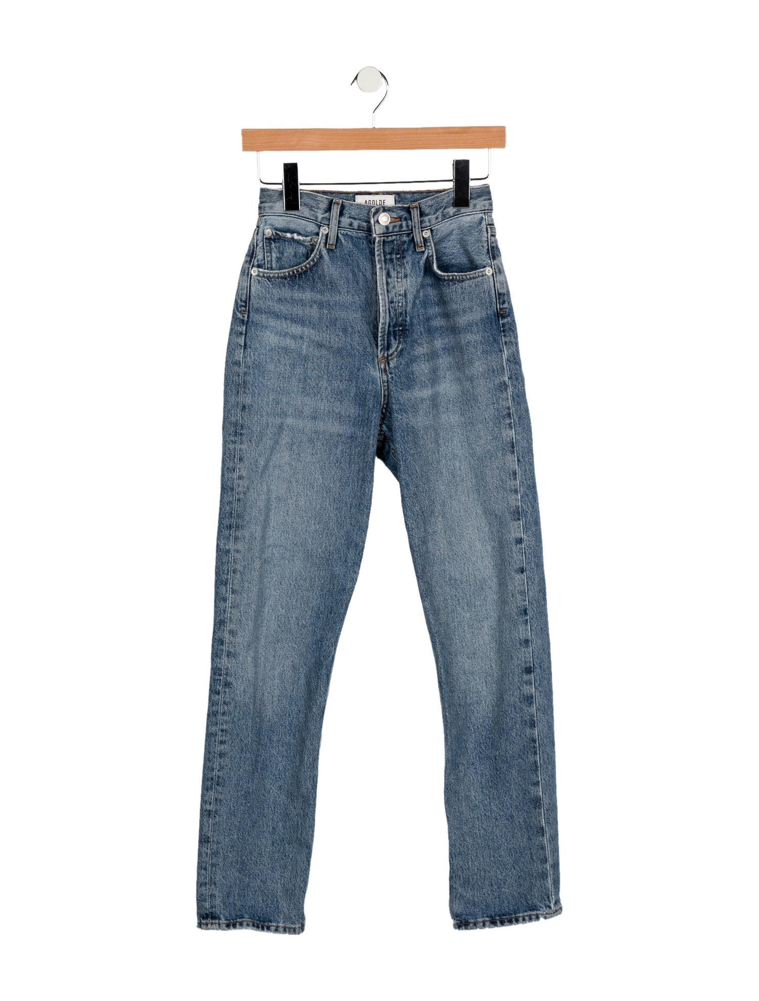 AGOLDE High-Rise Straight Leg Jeans