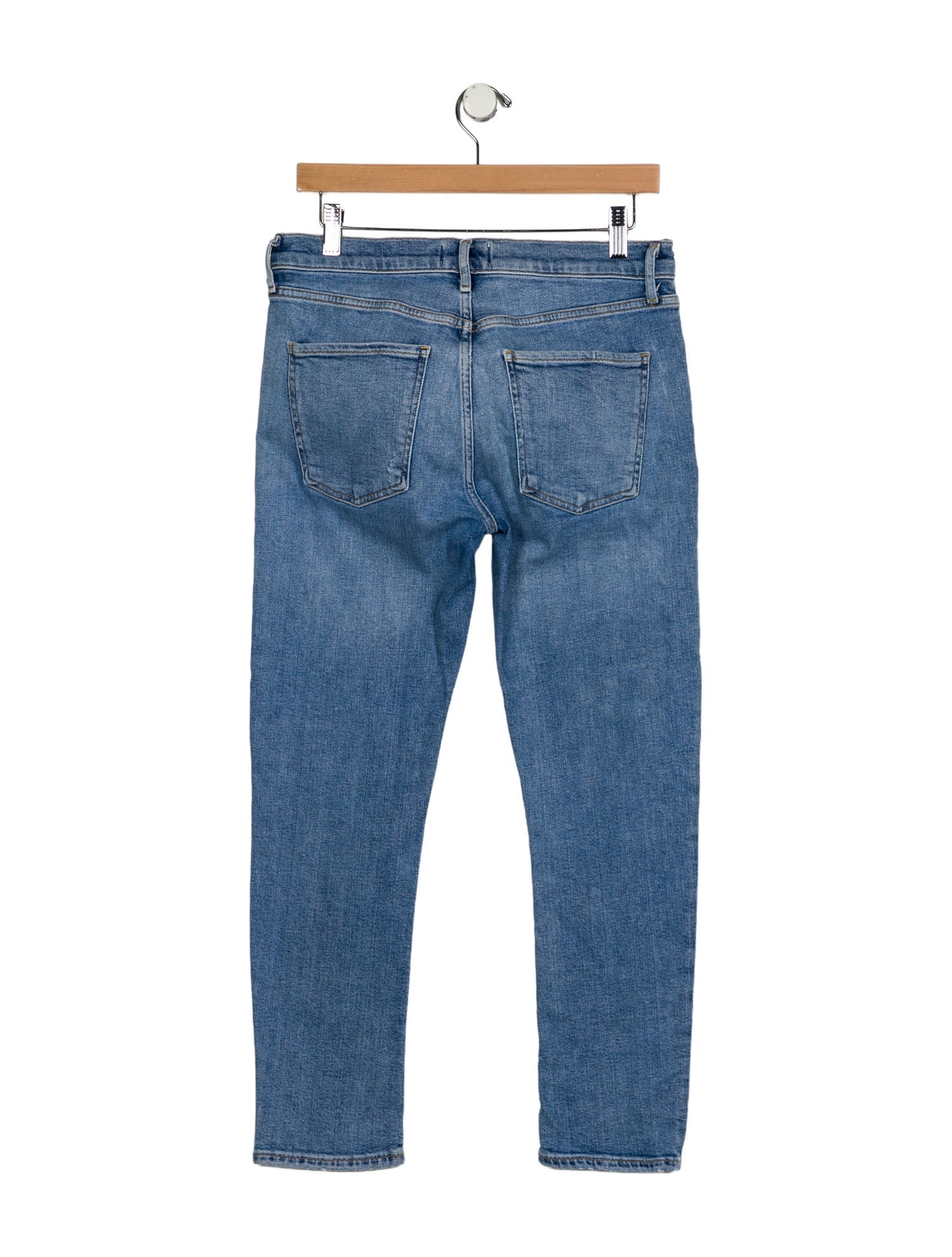 AGOLDE Mid-Rise Straight Leg Jeans