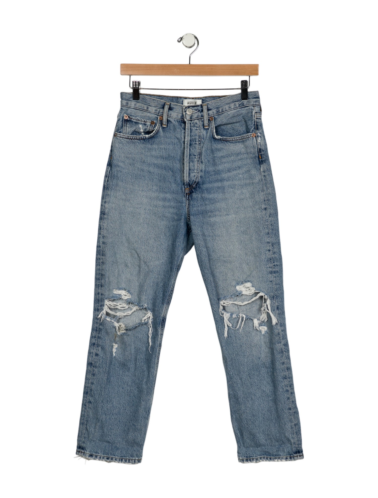 AGOLDE High-Rise Straight Leg Jeans