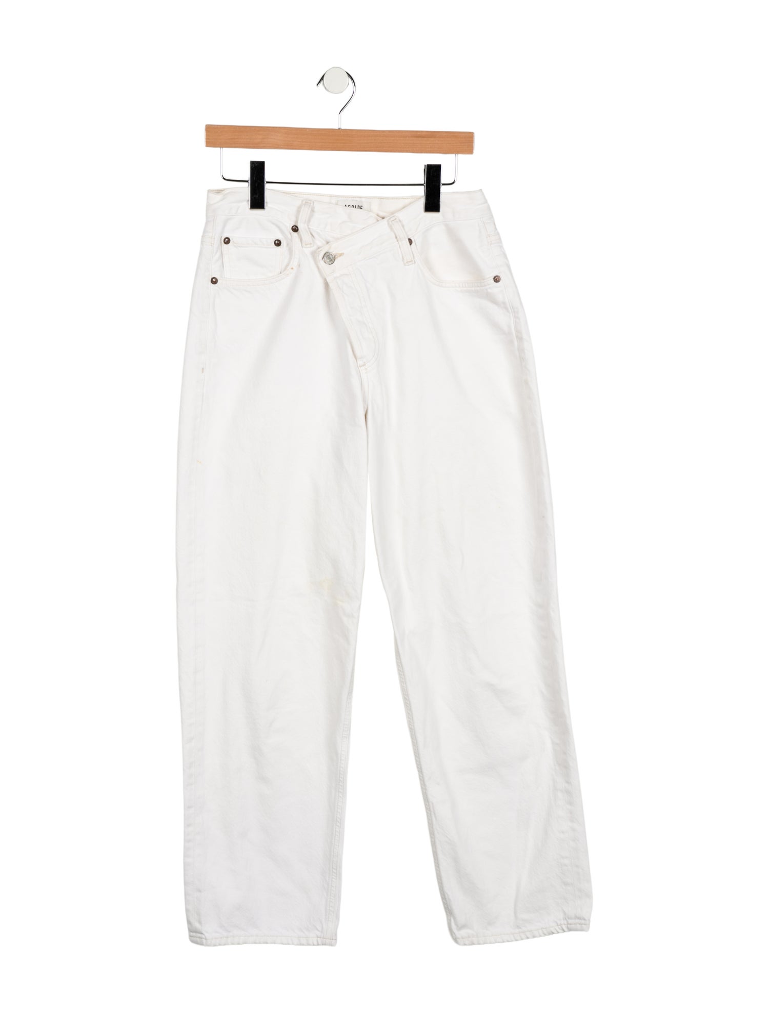 AGOLDE Mid-Rise Straight Leg Jeans