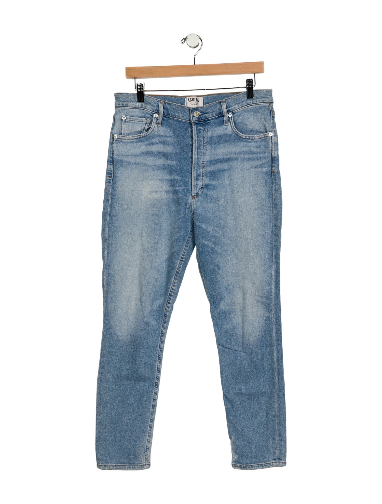AGOLDE High-Rise Straight Leg Jeans