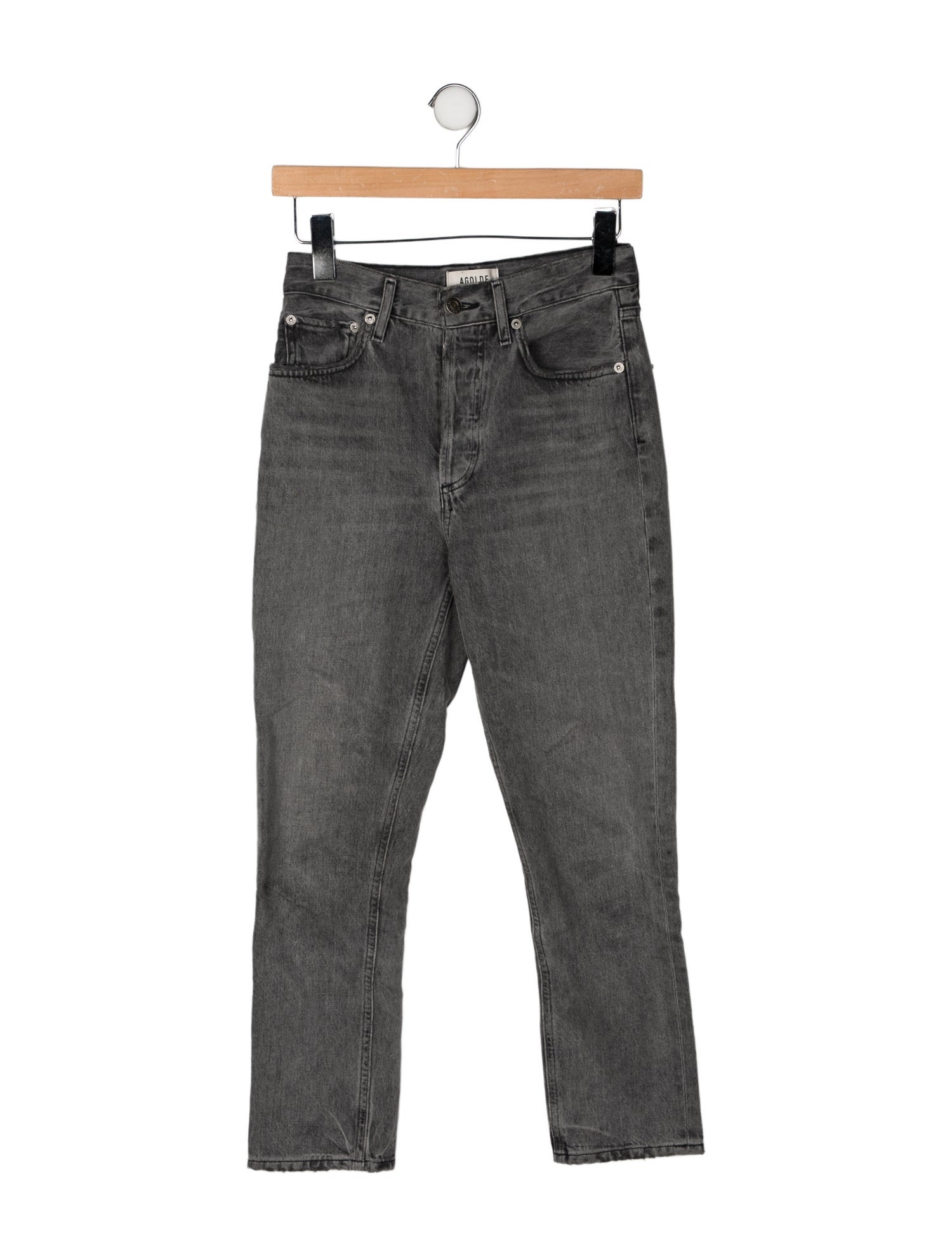 AGOLDE Mid-Rise Straight Leg Jeans