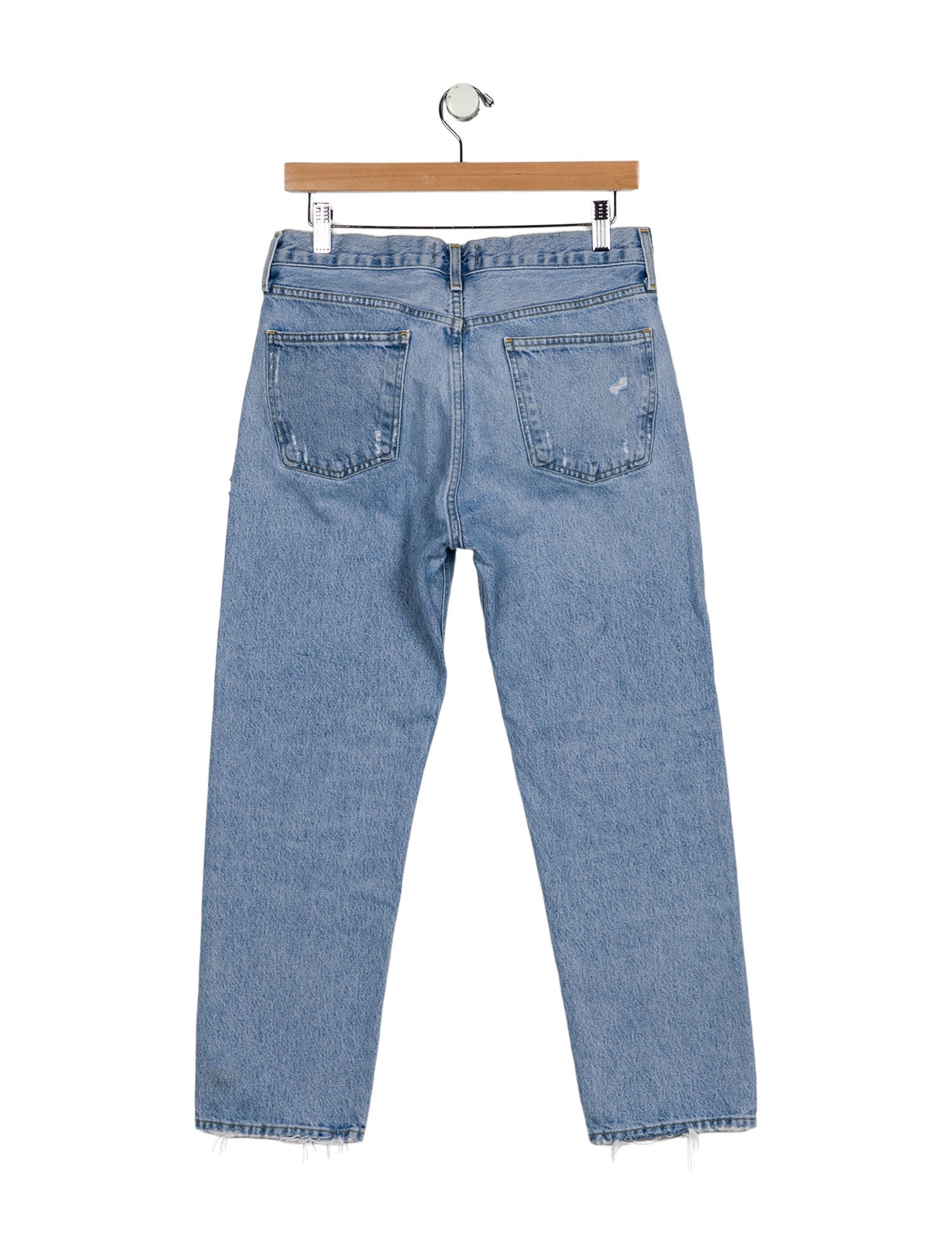AGOLDE Mid-Rise Straight Leg Jeans