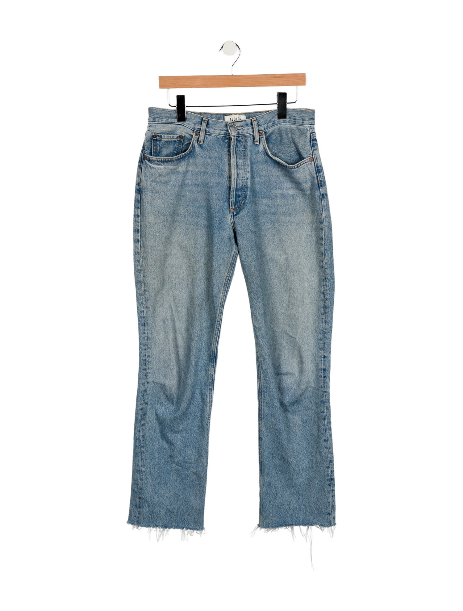 AGOLDE Mid-Rise Straight Leg Jeans