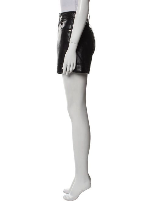 AGOLDE Leather Mini Shorts