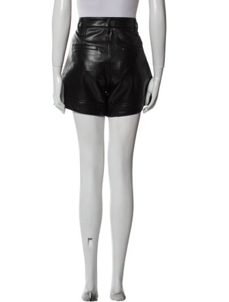 AGOLDE Leather Mini Shorts