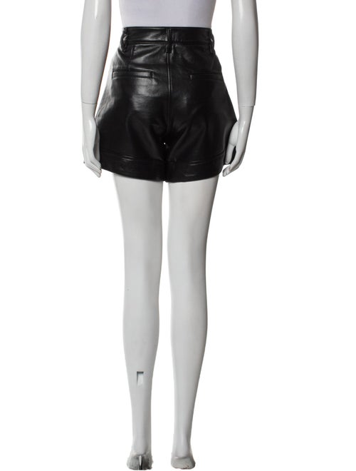 AGOLDE Leather Mini Shorts