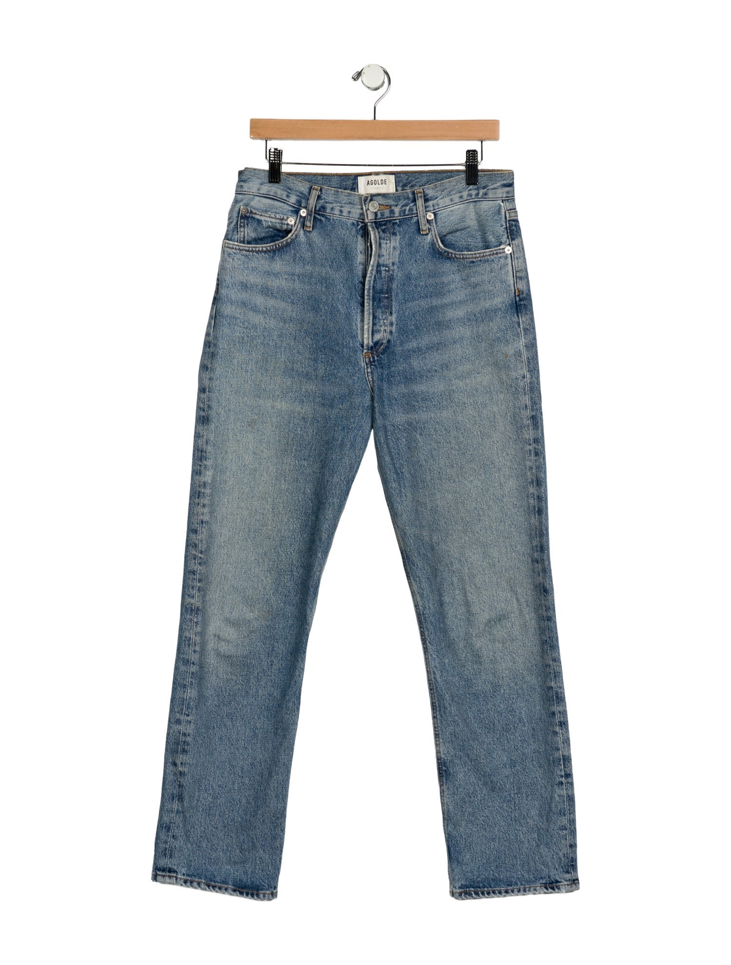 AGOLDE High-Rise Straight Leg Jeans