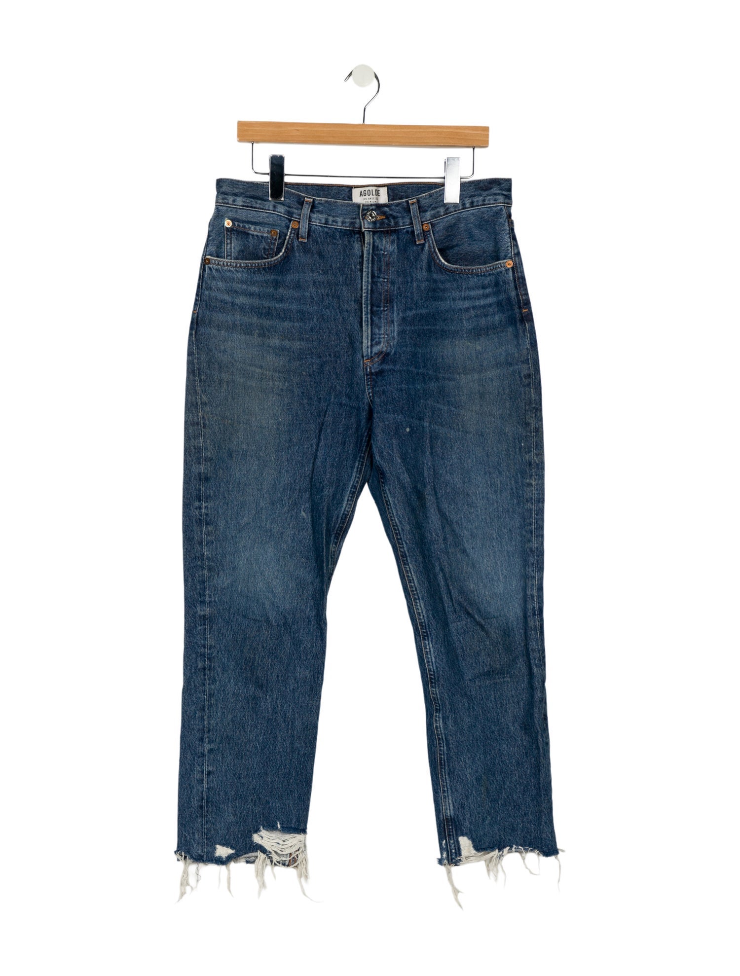 AGOLDE High-Rise Straight Leg Jeans