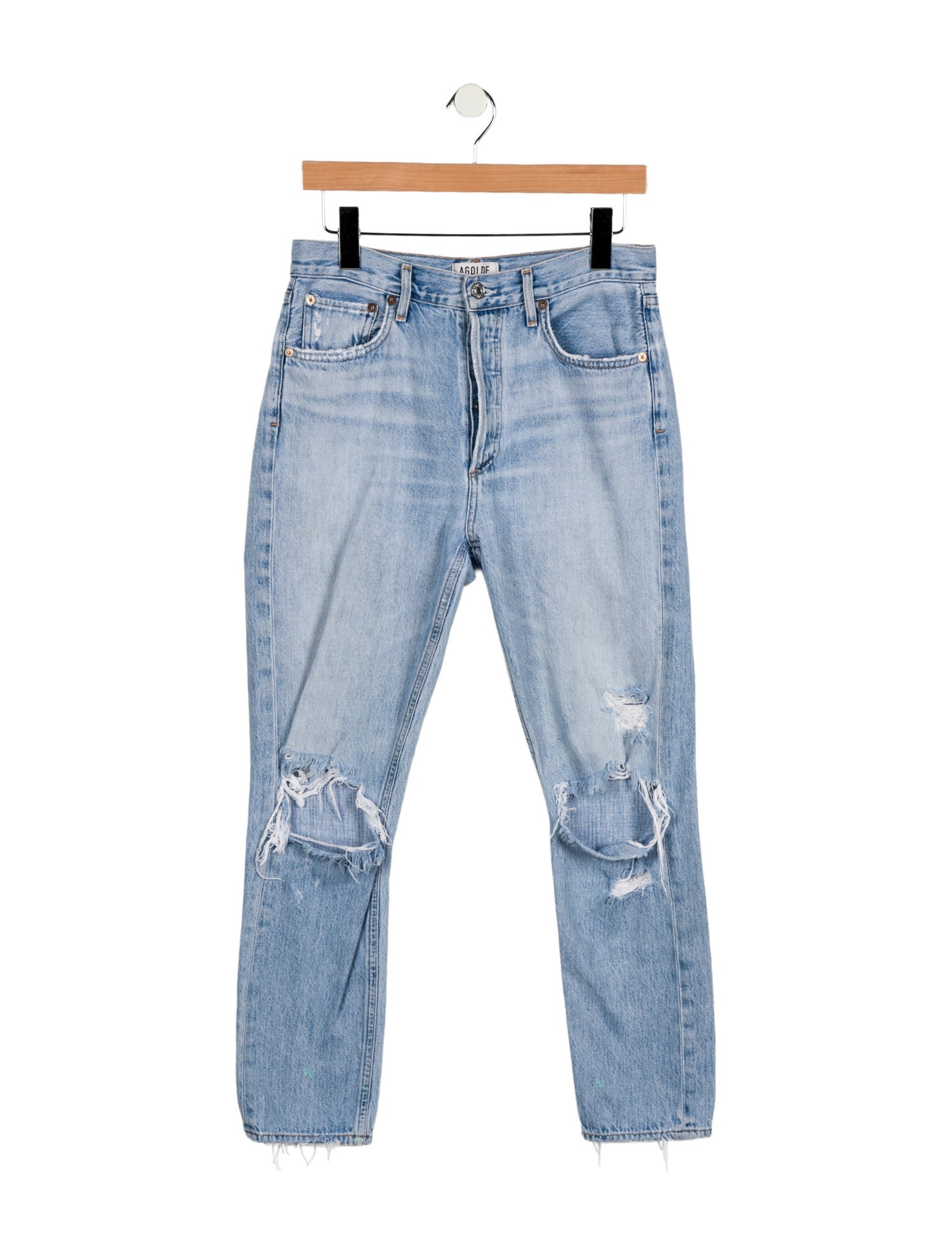 AGOLDE High-Rise Straight Leg Jeans