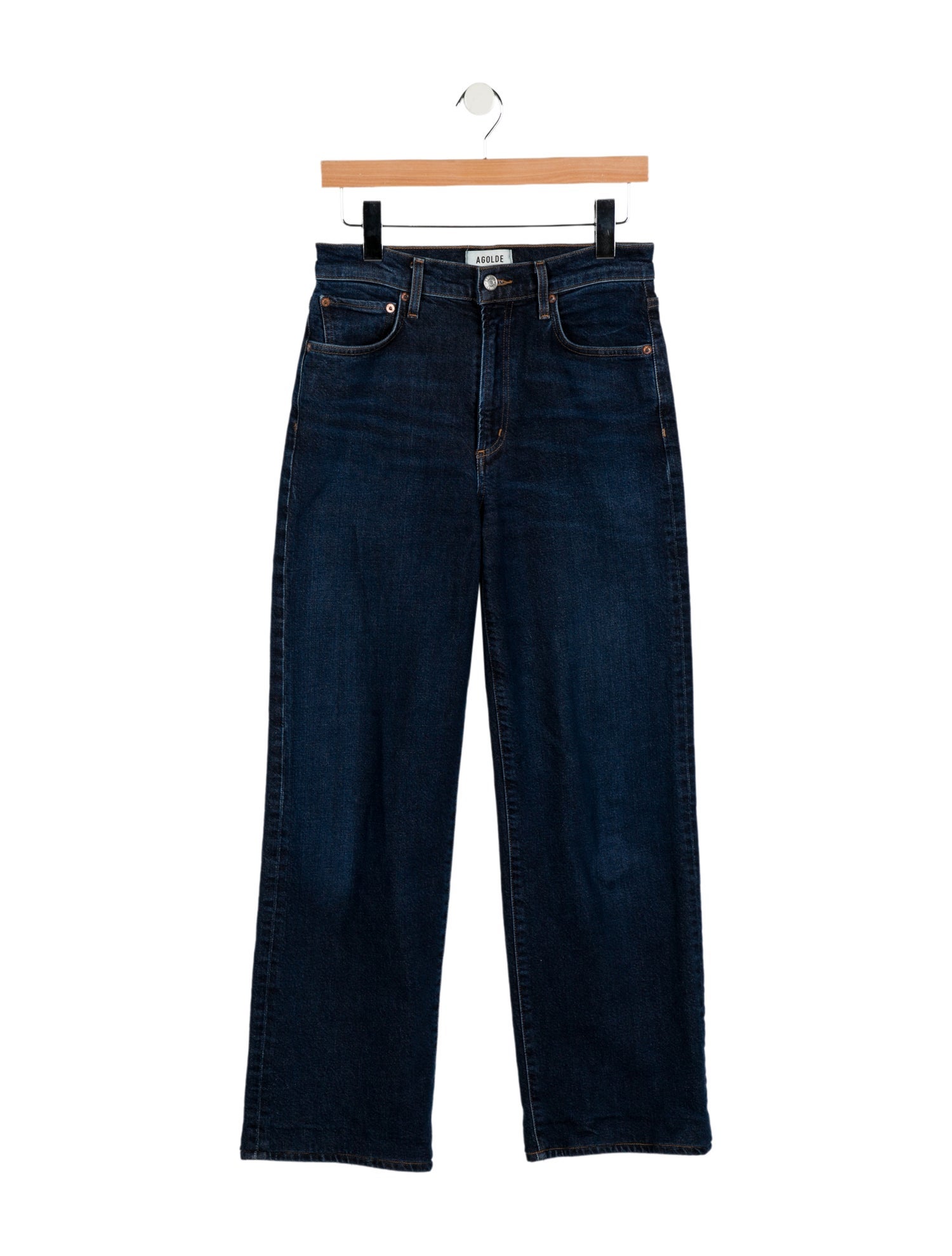 AGOLDE Mid-Rise Wide Leg Jeans