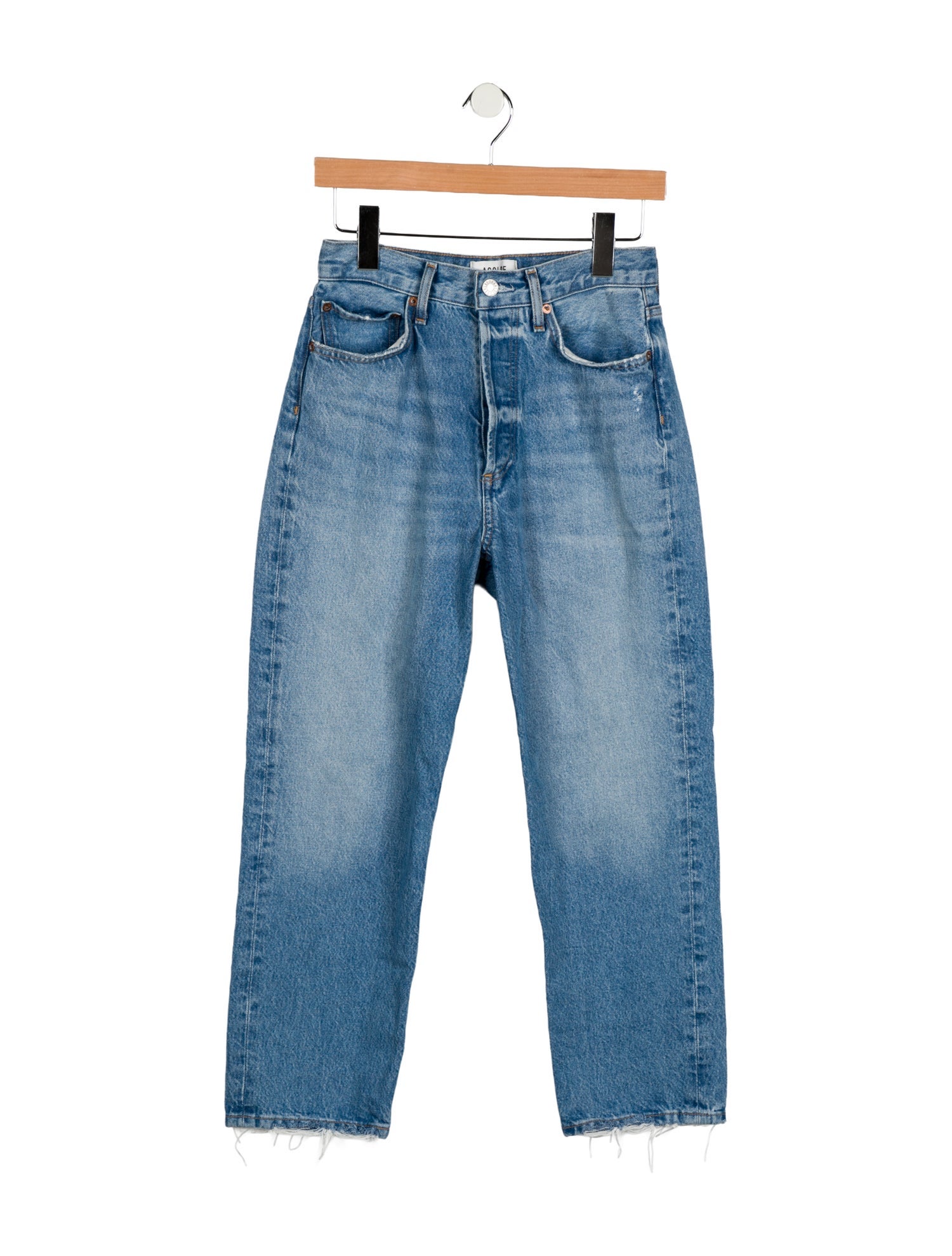 AGOLDE High-Rise Straight Leg Jeans