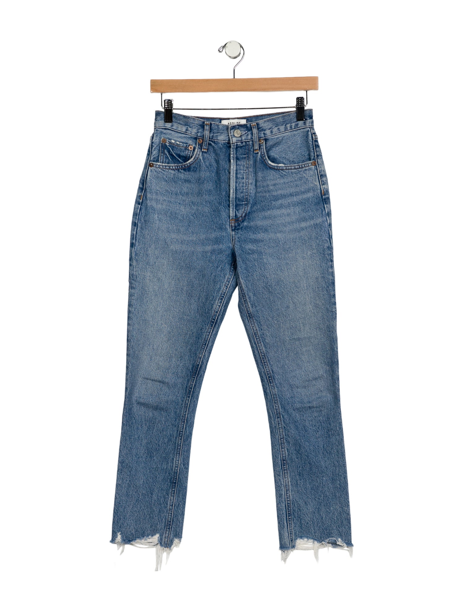 AGOLDE High-Rise Straight Leg Jeans