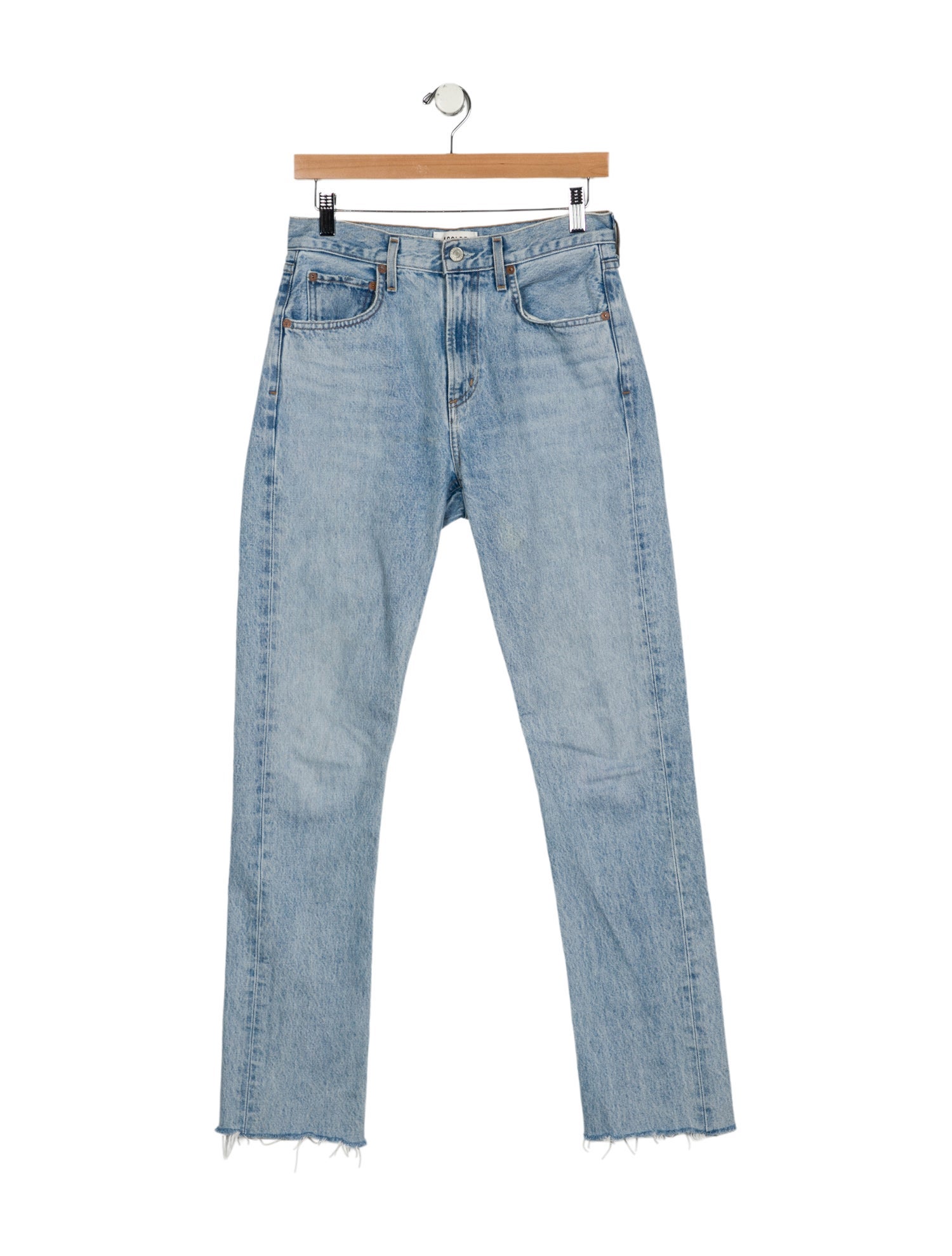 AGOLDE Mid-Rise Straight Leg Jeans