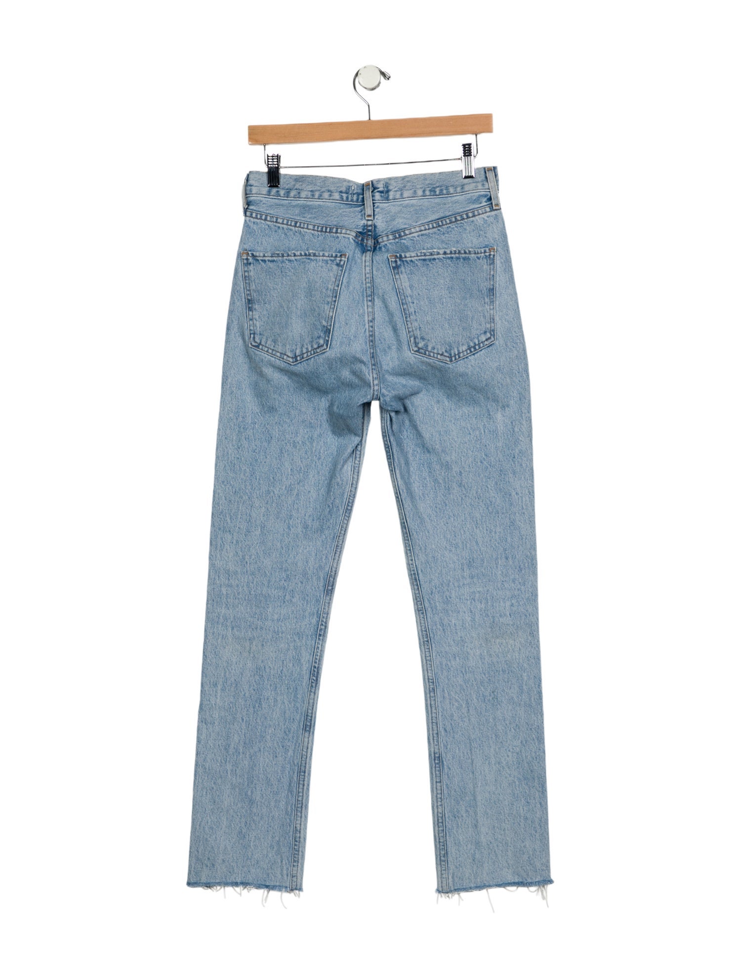 AGOLDE Mid-Rise Straight Leg Jeans