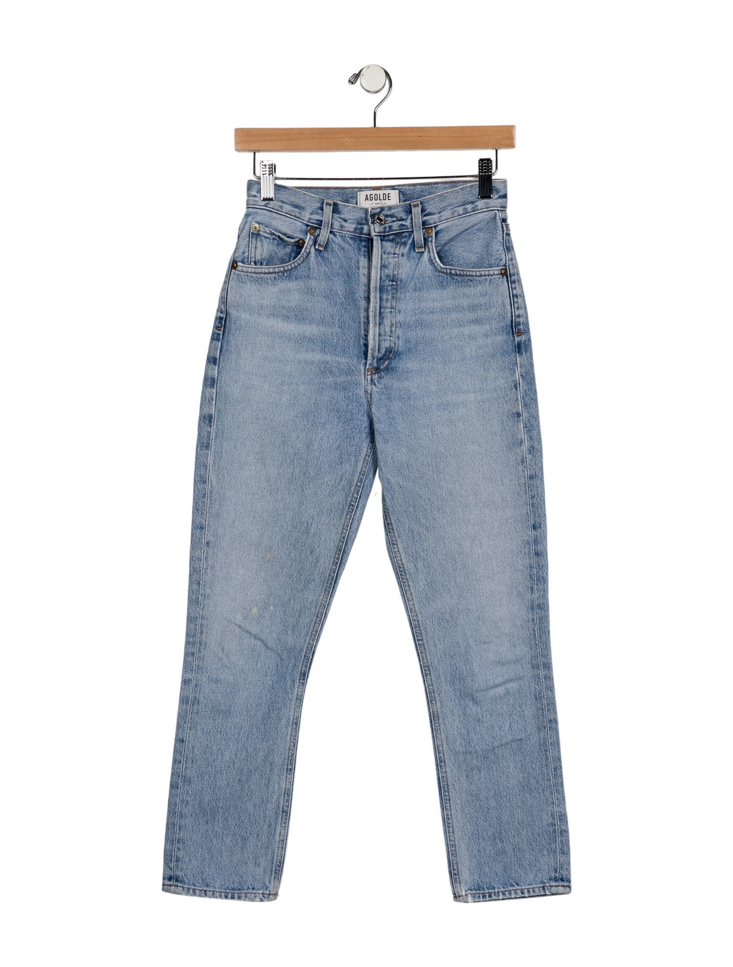 AGOLDE High-Rise Straight Leg Jeans