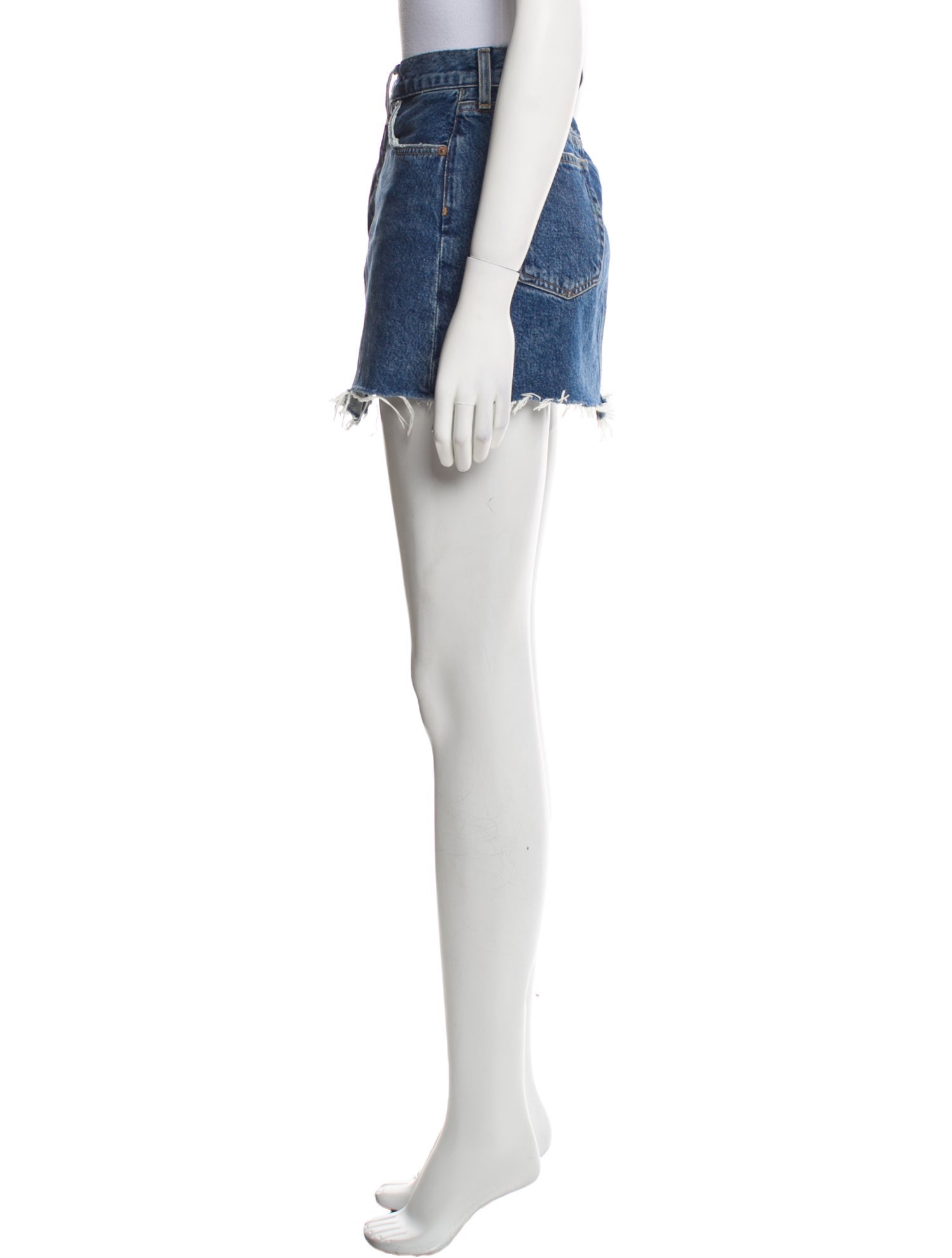 AGOLDE Distressed Accents Mini Skirt