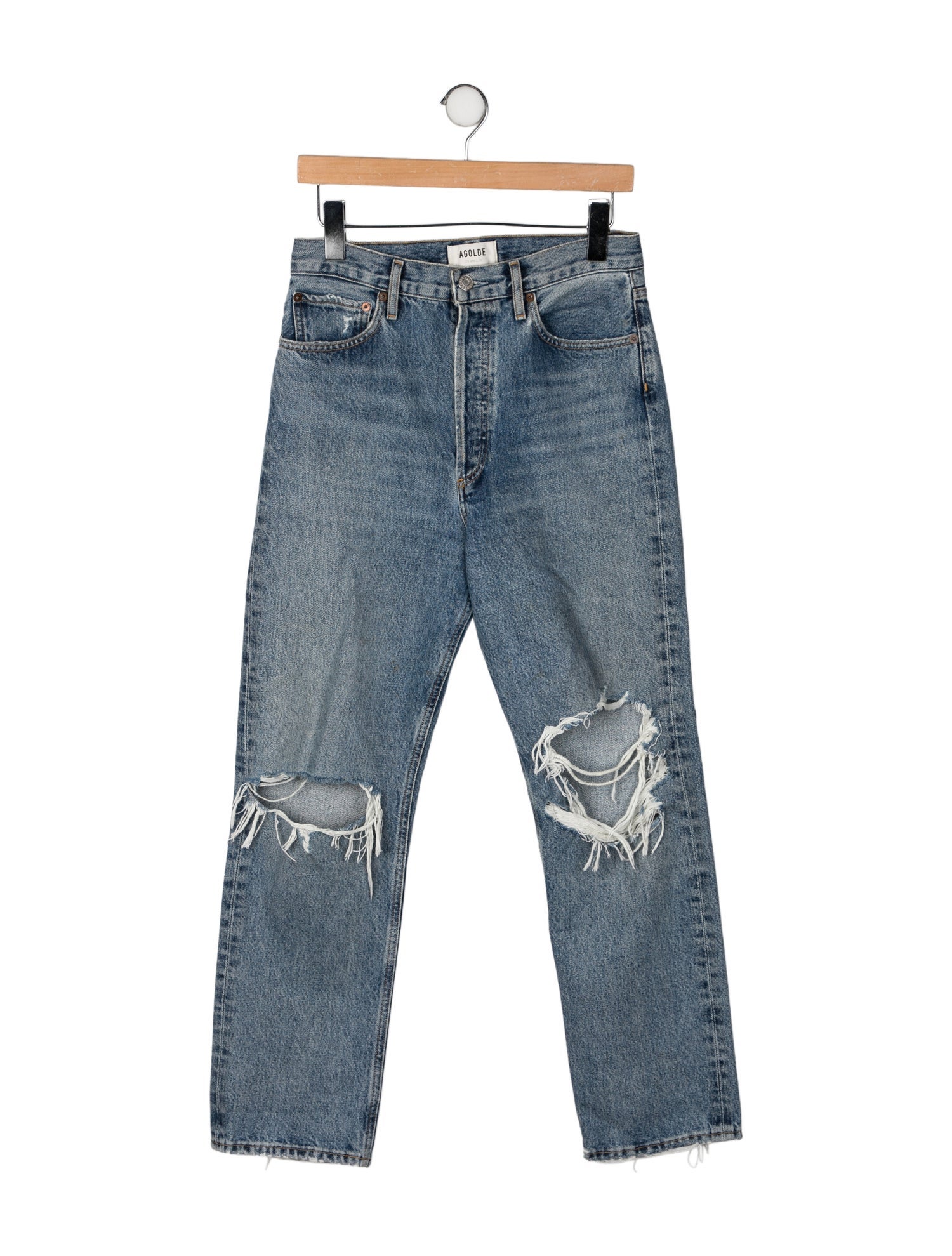 AGOLDE High-Rise Straight Leg Jeans